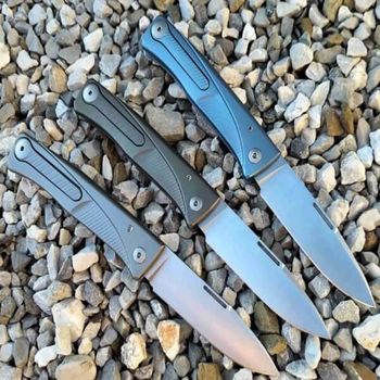 TL.BL Klappmesser Lionsteel Thrill Titanium blau