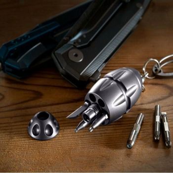 EG.BL Lionsteel "EGGIE KEYCHAIN" Titanium tool keyring