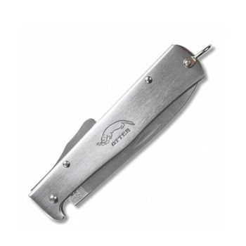 10826.R OTTER "Mercator" series folding knife, all stainless steel