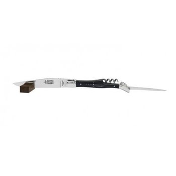 6792.I Laguiole folding knife G. David 3 pieces horn stainless steel bolster