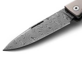 TLD.GY Lionsteel Thrill Titanium Damascus grey folding knife