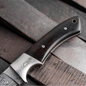 02BO090DAM Boker Plus M-One Damascus outdoor knife with fixed blade