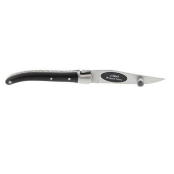 8918 Laguiole folding knife G. David horn stainless steel bolster