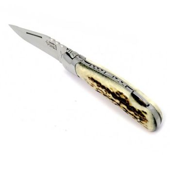 932 Laguiole hunting folding knife "Grande Nature" by G. David deer antler