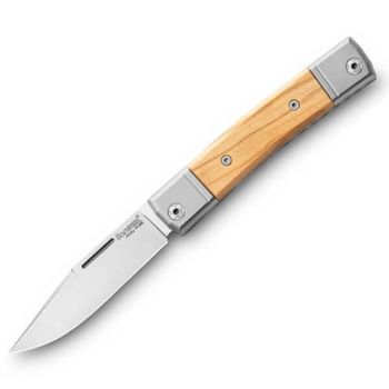 BM1.UL Lionsteel Klappmesser "Bestman" Olivenholz