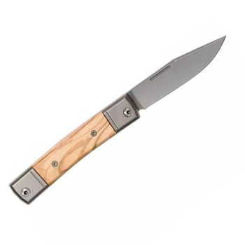 BM1.UL Lionsteel Klappmesser "Bestman" Olivenholz