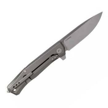 MT01.CVB Lionsteel Klappmesser "Myto" Titanium grau/micarta schwarz