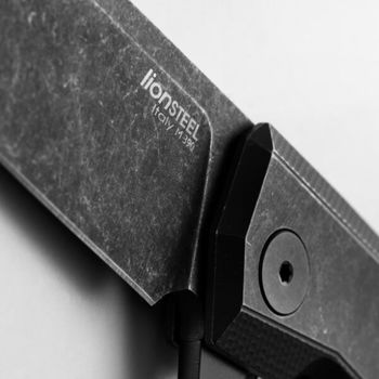 MT01B.BW Lionsteel Klappmesser "Myto" Titanium Blackwash