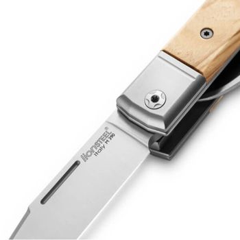 BM13.UL Lionsteel "Bestman" folding knife, 2 blades, olive wood handle