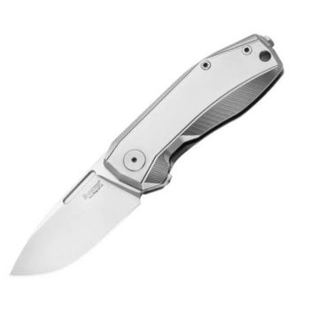 NA01.GY Lionsteel Klappmesser "Nano" Titanium grau
