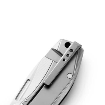 NA01.GY Lionsteel Klappmesser "Nano" Titanium grau