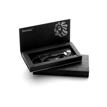 LE1A.ES Lionsteel Karambit Klappmesser aus der "L.E.ONE"-Reihe Aluminium