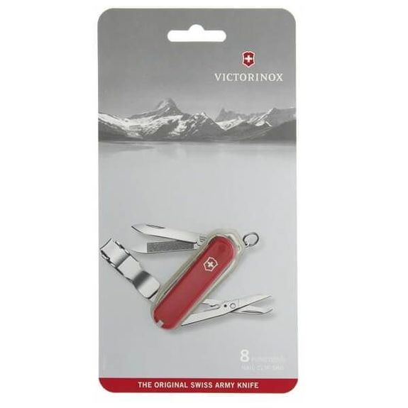 Victorinox Swiss Pocket Knife Nail Clip 580 red