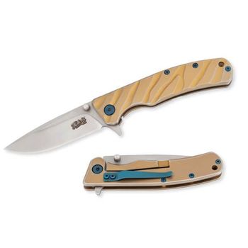 HE.53019 Herbertz Selektion pocket knife in gold-plated stainless steel