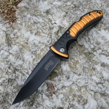 HE.55001 Herbertz aluminium pocket knife black/orange