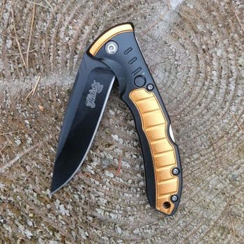 HE.55001 Herbertz aluminium pocket knife black/orange
