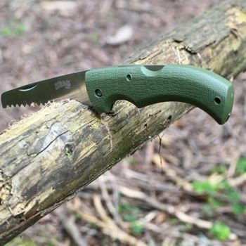 HE.55003 Herbertz pocket saw knife green stainless steel