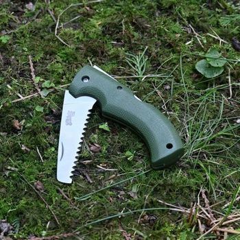 HE.55003 Herbertz pocket saw knife green stainless steel