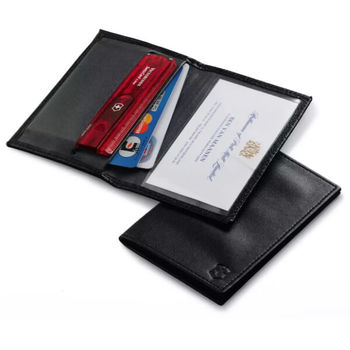 4.0873.L Etui cuir noir Victorinox pour Swisscard