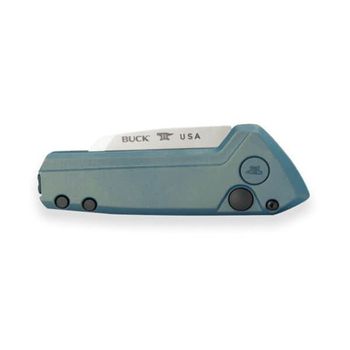 0839.BLS Couteau automatique Buck mini Deploy Bleu Wharncliffe