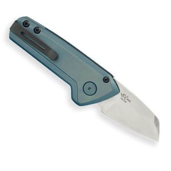 0839.BLS Couteau automatique Buck mini Deploy Bleu Wharncliffe