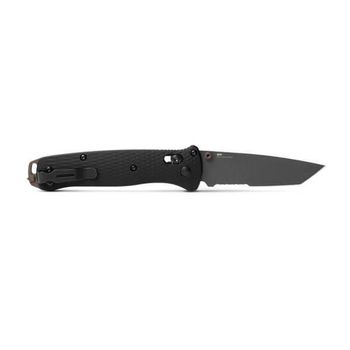 BEN537SGY-03 Benchmade folding knife Bailout Storm Gray mixed blade