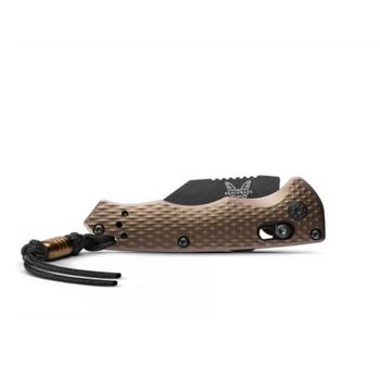 BEN2950BK-1 Benchmade Partial Immunity folding knife burnt bronze