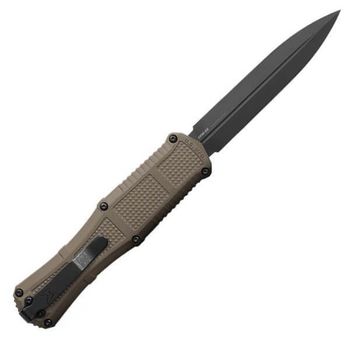 BEN3370GY-1 Automatic Benchmade Claymore Knife Brown opening OTF