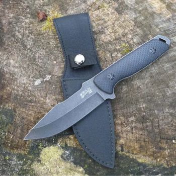 HE.55013 Herbertz Blackwash G10 Dolch schwarz/grün
