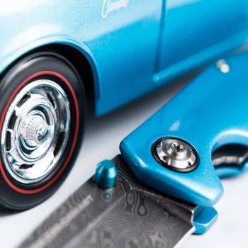 111101DAM Böker 1969 Z28 Damascus folding collector's knife