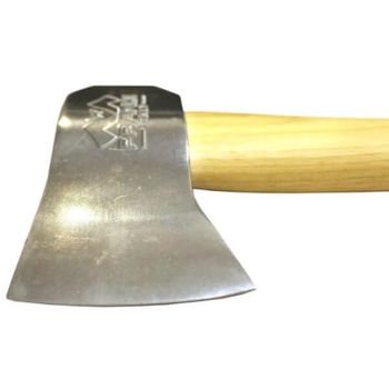 PR305105CHXA Axt Prandi Camping polierter Kopf und Lederetui