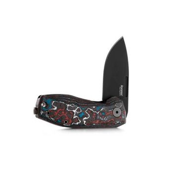 NA01.NB Lionsteel Klappmesser „Nano“ Multicolor Kohlefaser/Titan
