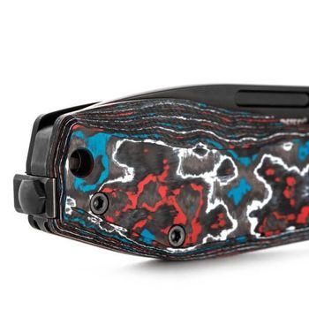 NA01.NB Lionsteel Klappmesser „Nano“ Multicolor Kohlefaser/Titan