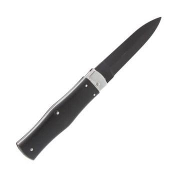 241NHBK Mikov Predator all-black automatic knife ABS handle