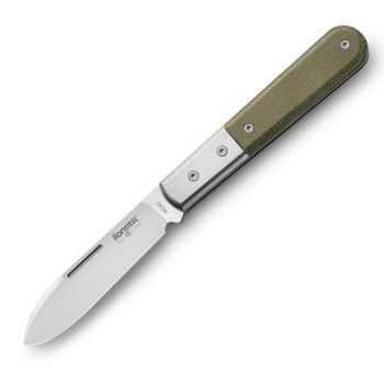 CK0111.CVG Lionsteel ‘Roundhead Barlow’ green micarta folding knife