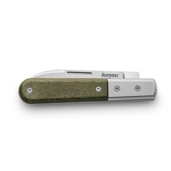 CK0111.CVG Lionsteel ‘Roundhead Barlow’ green micarta folding knife
