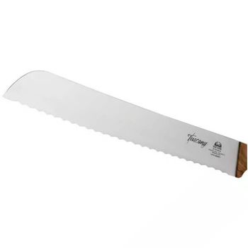 2C.761.20OL Due Cigni bread knife 20 cm blade ‘Tuscany’ olive wood