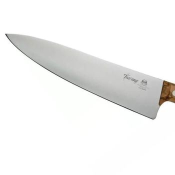 2C.750.20OL Due Cigni Chef's knife, 20 cm blade, ‘Tuscany’, olive wood