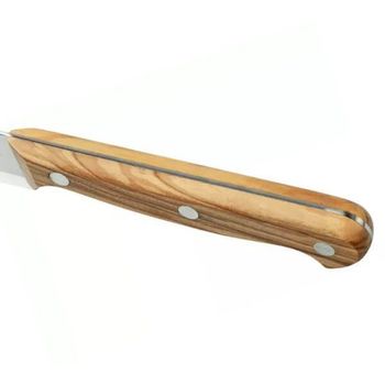 2C.765.11DUO Set of 2 Due Cigni steak knives 11 cm ‘Tuscany’ olive wood blade