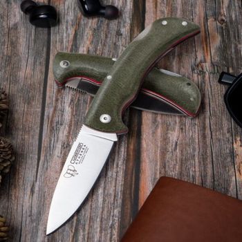 C345F-Cudeman Athenea folding hunting knife green