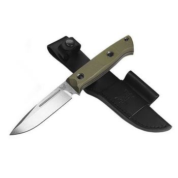 BEN163-1 Feststehendes Outdoor-Messer Benchmade Bushcrafter G10 grün