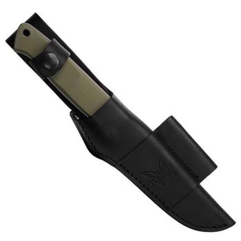 BEN163-1 Feststehendes Outdoor-Messer Benchmade Bushcrafter G10 grün