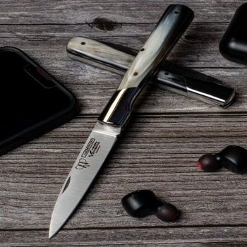 CUD-409A Cudeman Vendetta folding knife bull horn