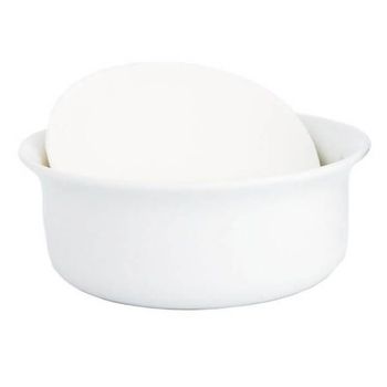C240 Bol à rase Plisson en porcelaine avec couvercle et savon