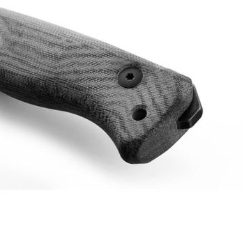 T6.3V.CVB Lionsteel ‘T6’ black micarta fixed knife