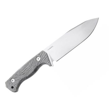 T6.3V.CVB Lionsteel ‘T6’ black micarta fixed knife