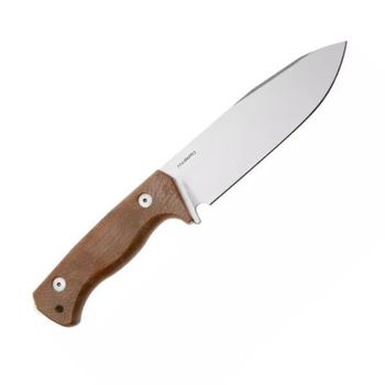 T6.3V.CVN Feststehendes Messer Lionsteel „T6“ micarta natur