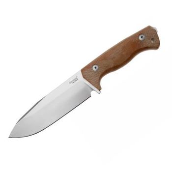 T6.3V.CVN Feststehendes Messer Lionsteel „T6“ micarta natur