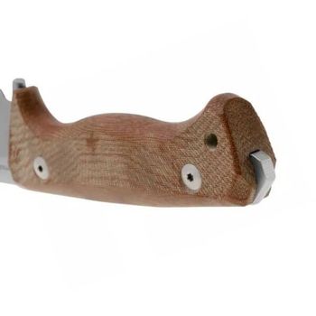 T6.3V.CVN Feststehendes Messer Lionsteel „T6“ micarta natur