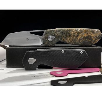 371.G10N Klappmesser Maserin „W2“ G10 schwarz